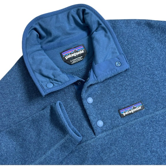 Patagonia Womens Small Blue 1/4 Snap Better Sweater Pull over Long Sleeve - Picture 1 of 8